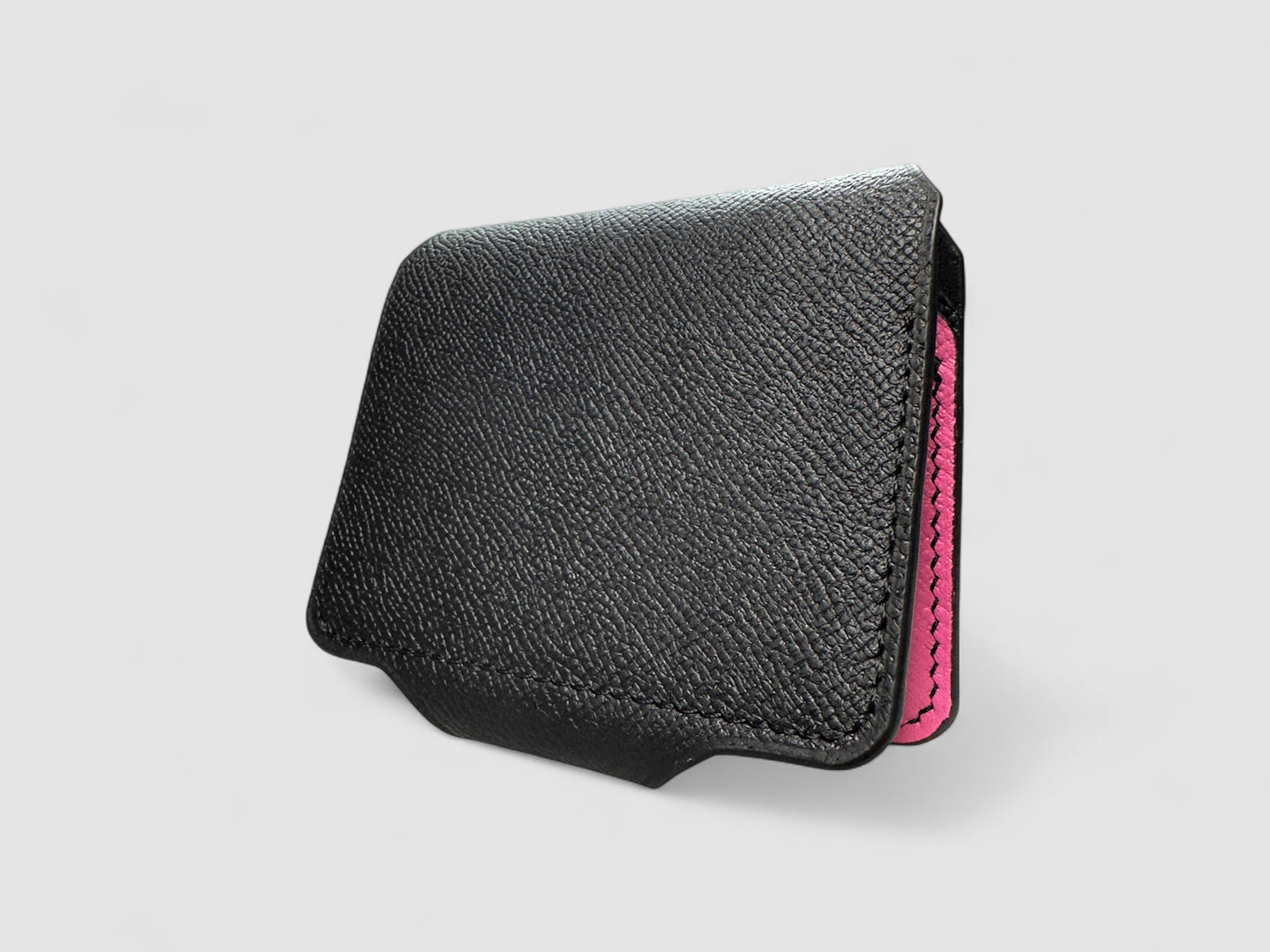 Midnight Rose Snap Button Leather Wallet