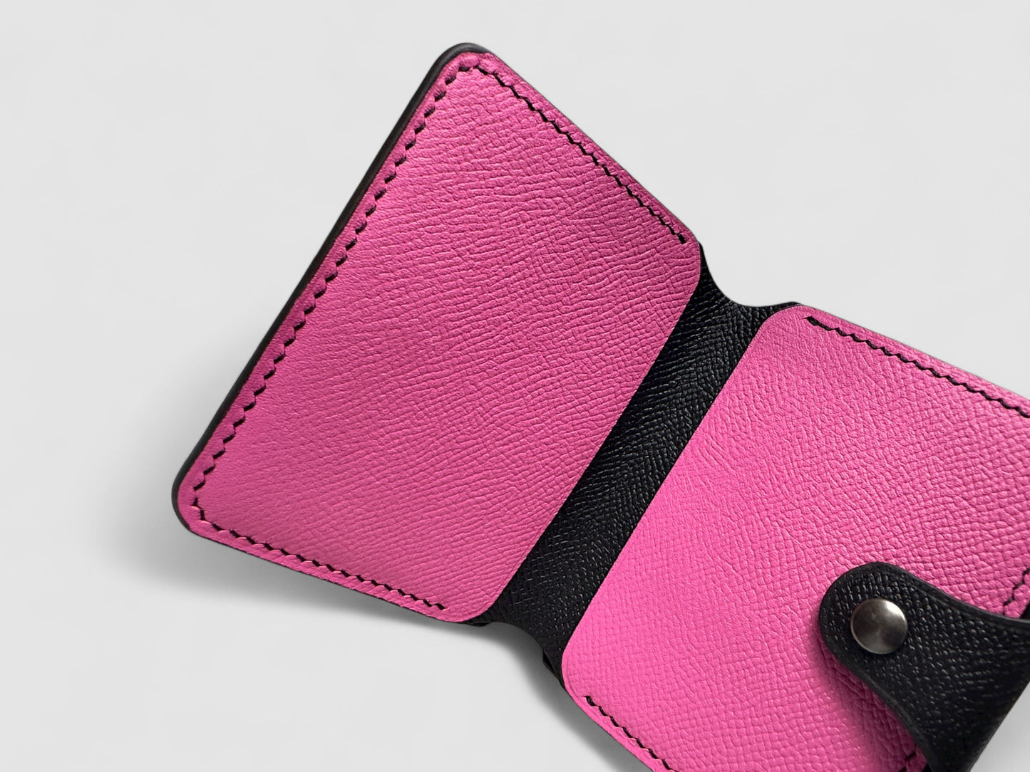 Midnight Rose Snap Button Leather Wallet