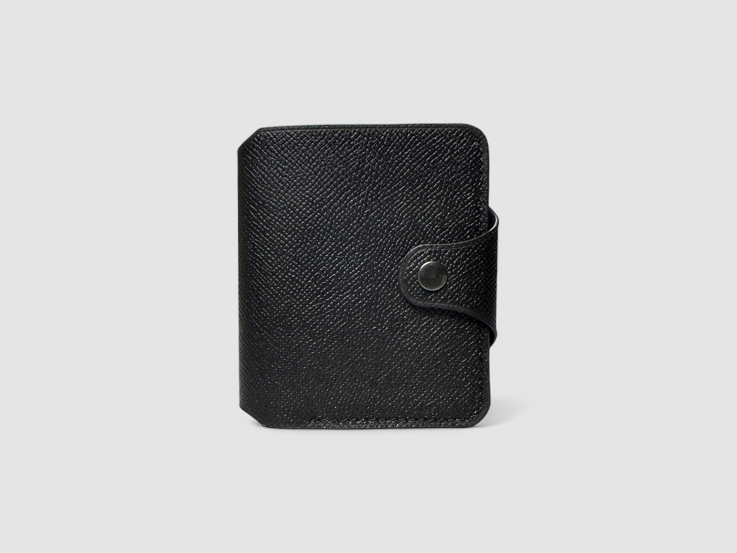 Lavender Noir Snap Button Leather Wallet
