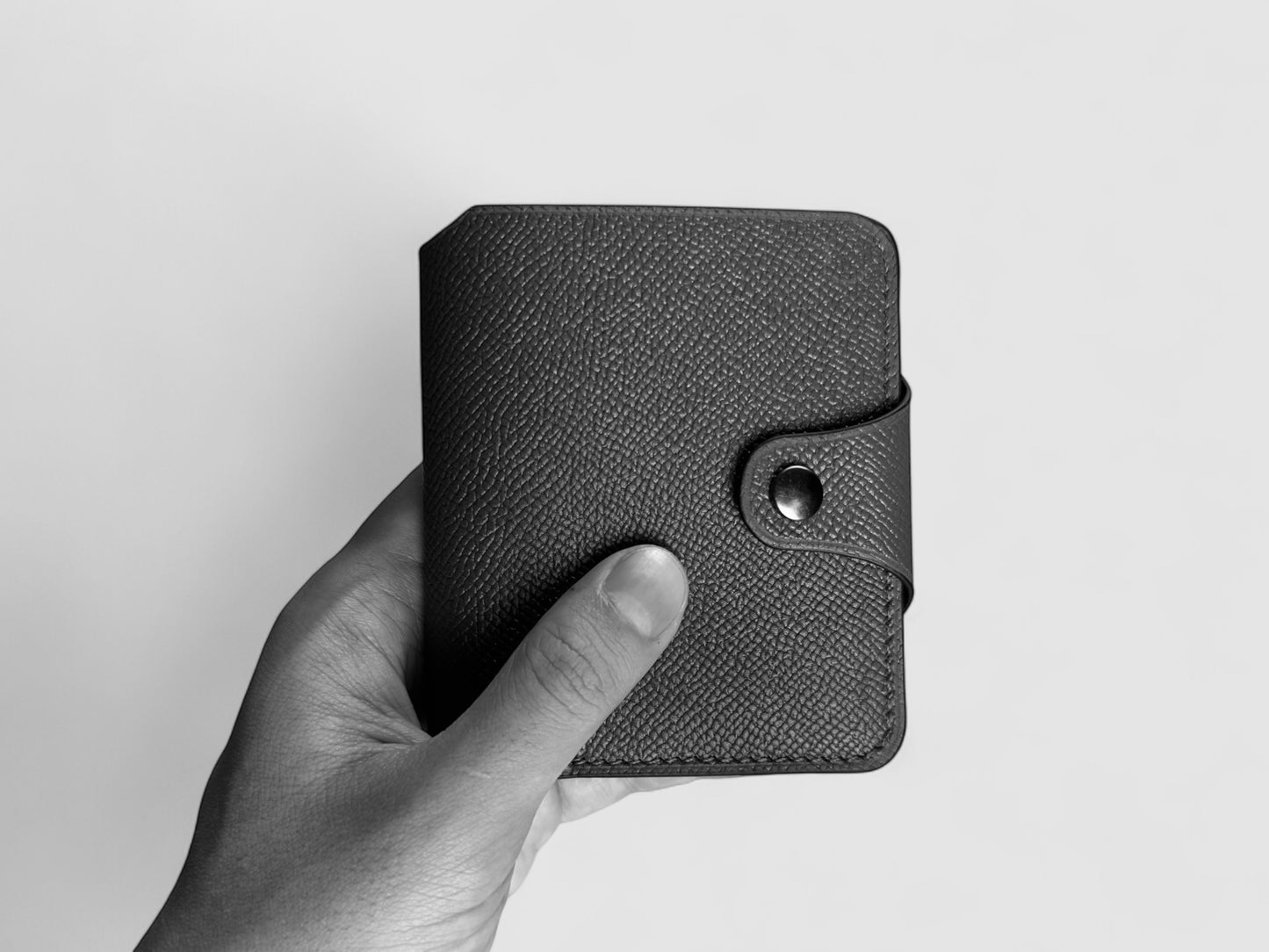 Midnight Rose Snap Button Leather Wallet